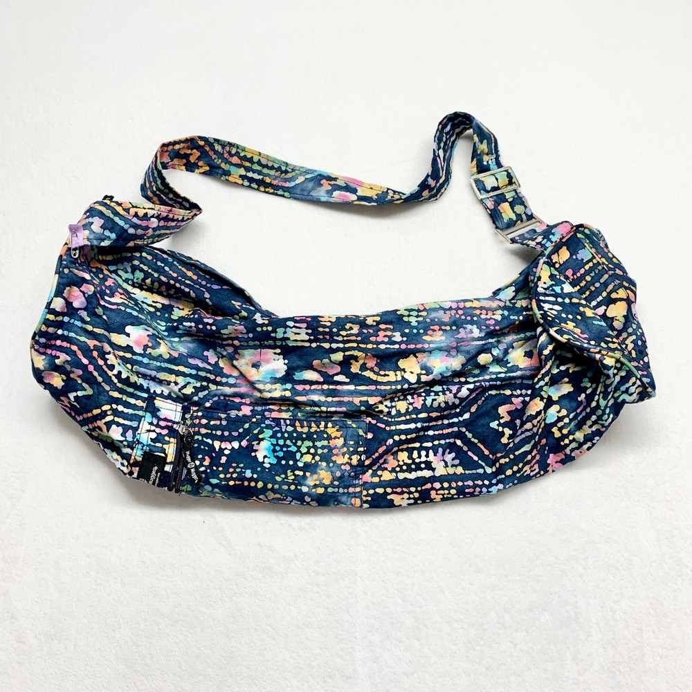 Hugger Mugger Batik Yoga Mat Bag Women OS Multi Color Cotton Sling Carrier